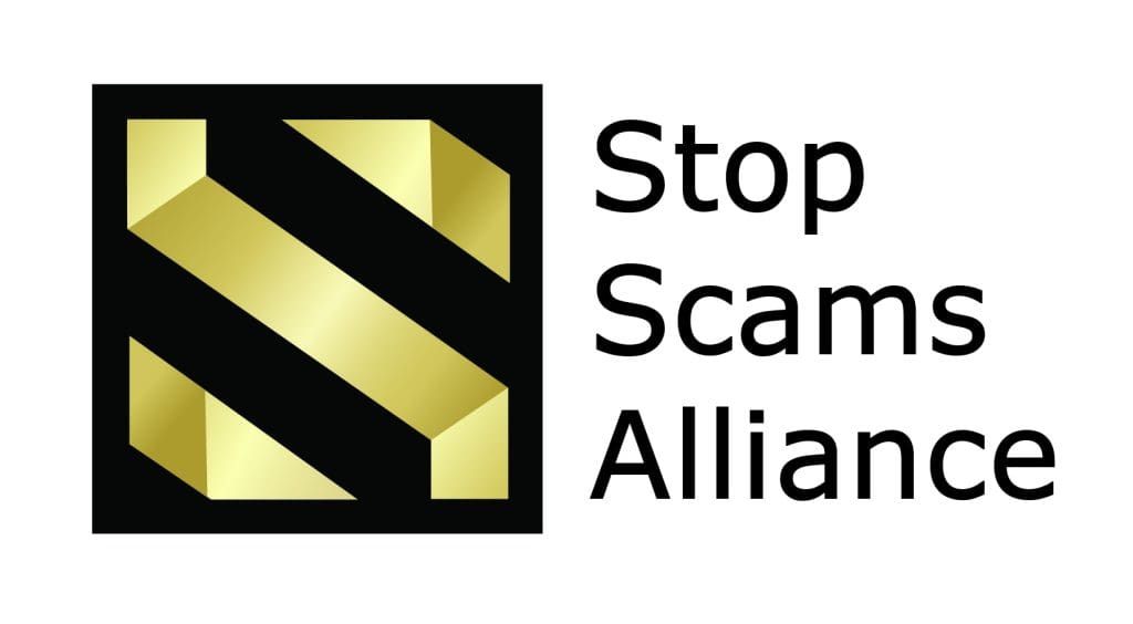 Logo for Stop Scams Alliance. Click to visit their site.