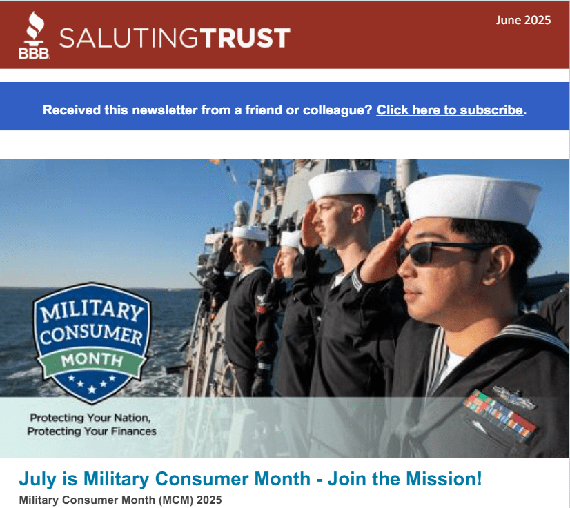 Saluting Trust June 2025