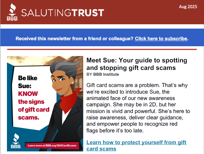 Saluting Trust Aug 2025